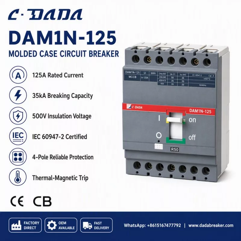 הבטחת שלמות הפצת משנה: פתרון C·DADA DAM1N-125 MCCB