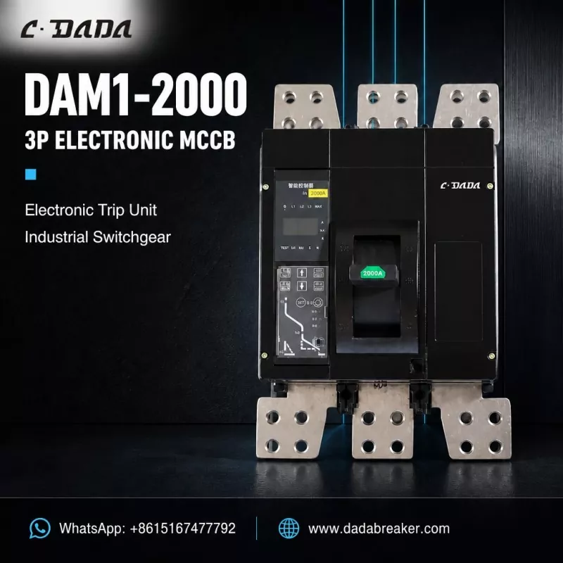 DAM1-2000 3P MCCB אלקטרוני למיתוג תעשייתי | C·DADA Electric